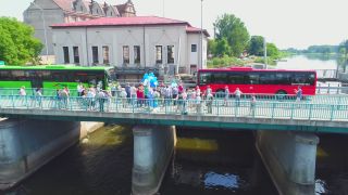 Eröffnung der Buslinie 895 im Jahr 2018. 