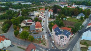 Sanierter Straßenabschnitt der Berliner Straße.